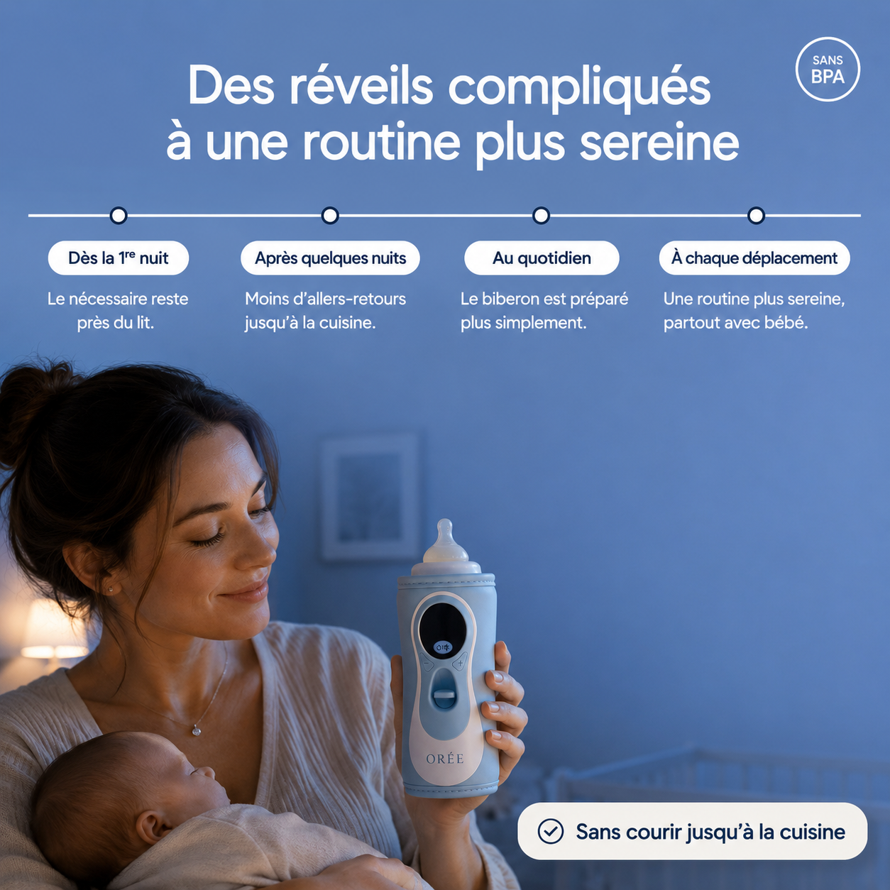 Chauffe-biberon portable ORÉE